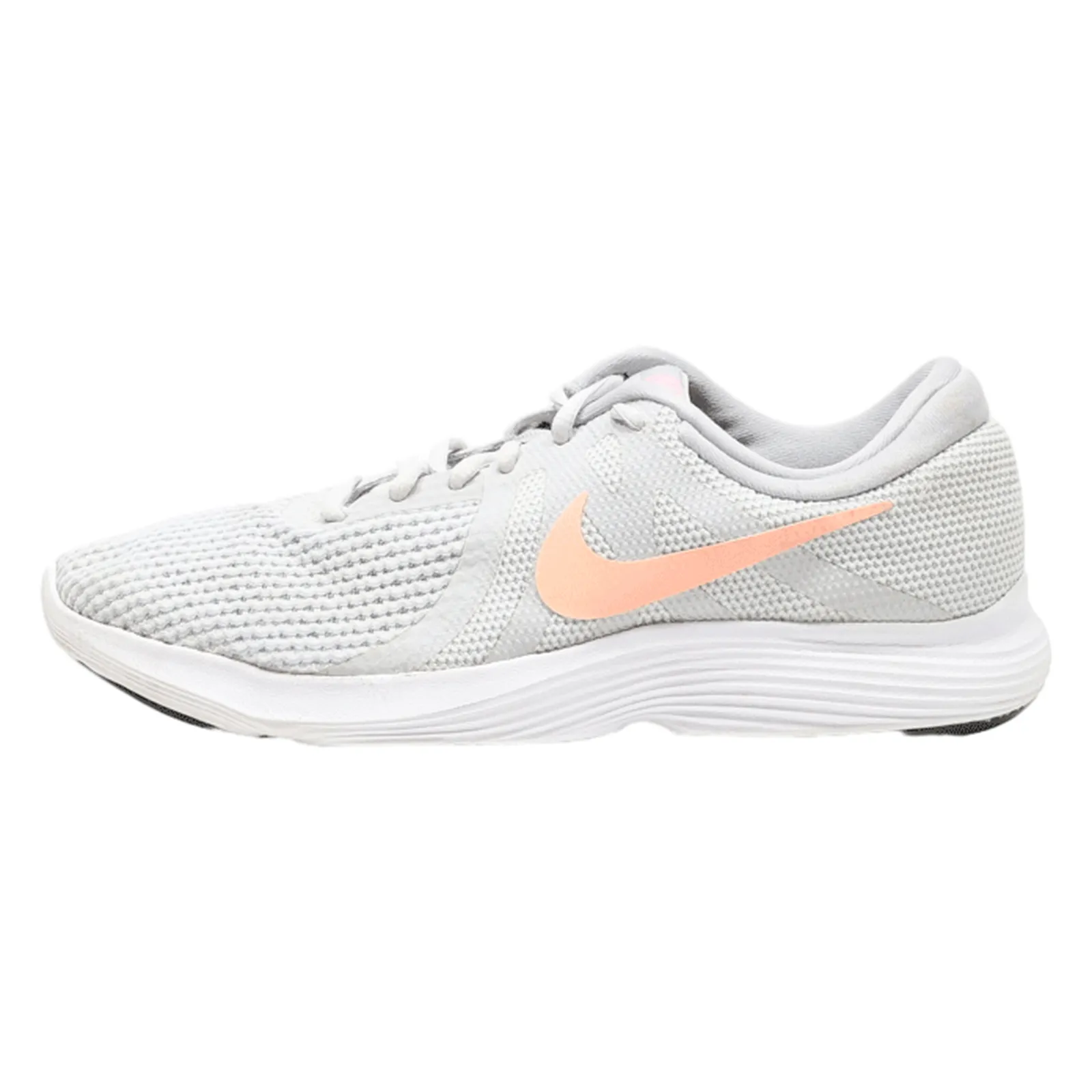 NIKE Revolution 4 Sneaker Trainers Grey Synthetic Womens UK 7