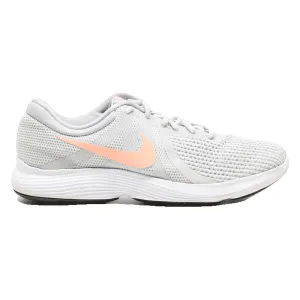 NIKE Revolution 4 Sneaker Trainers Grey Synthetic Womens UK 7