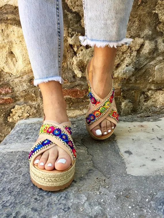 Open Toe Flat Flexible Casual Sandals