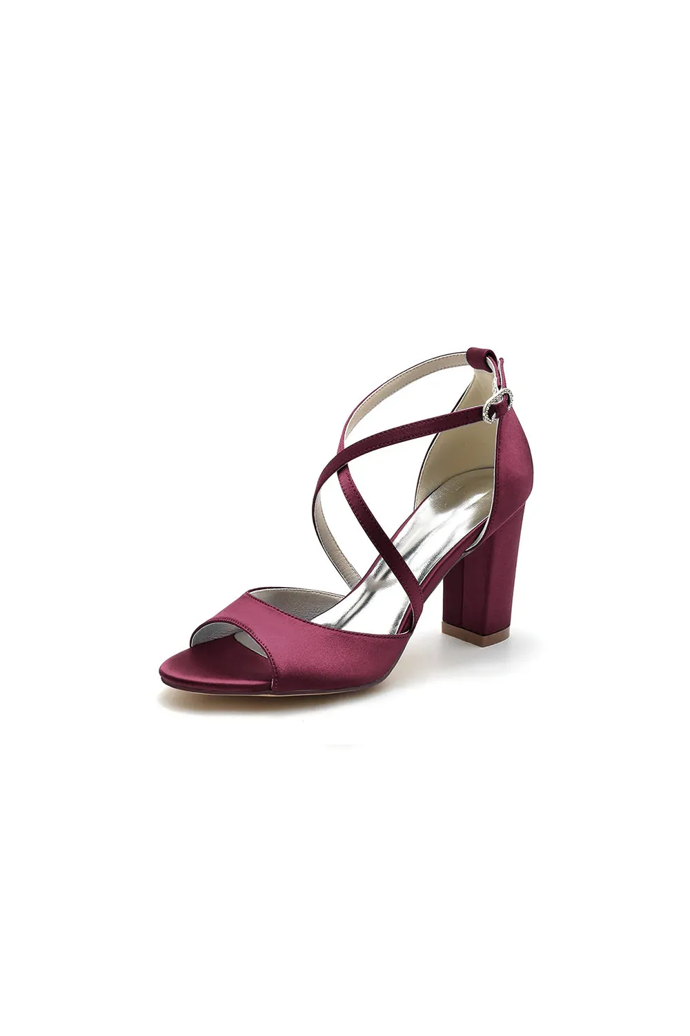 Peep Toe Cross Strap High Heels Party Shoes