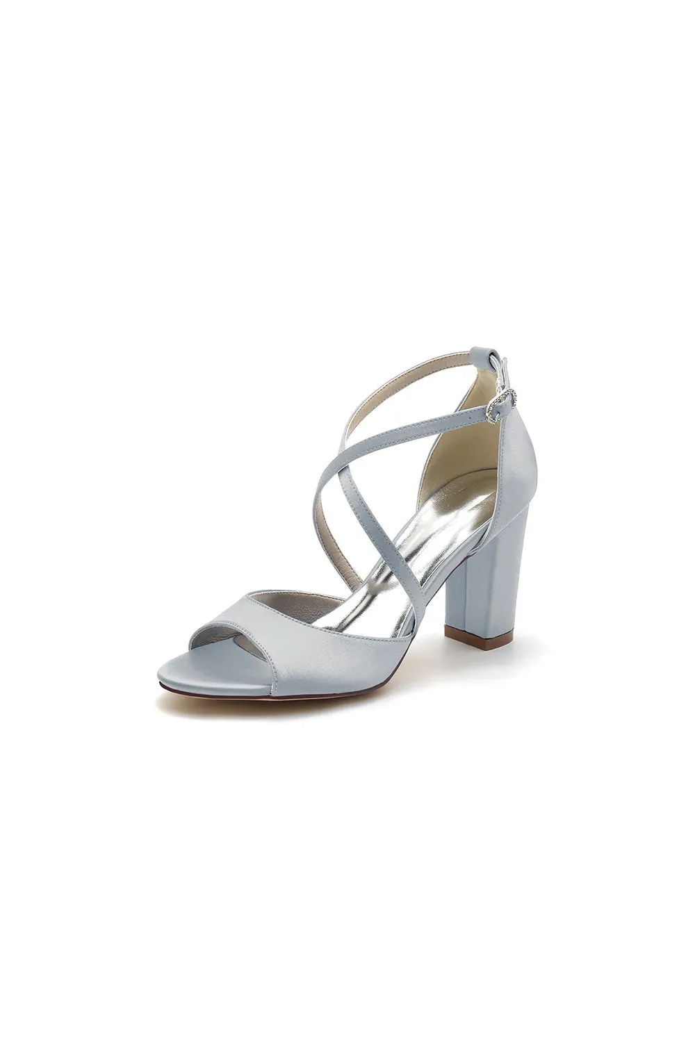 Peep Toe Cross Strap High Heels Party Shoes