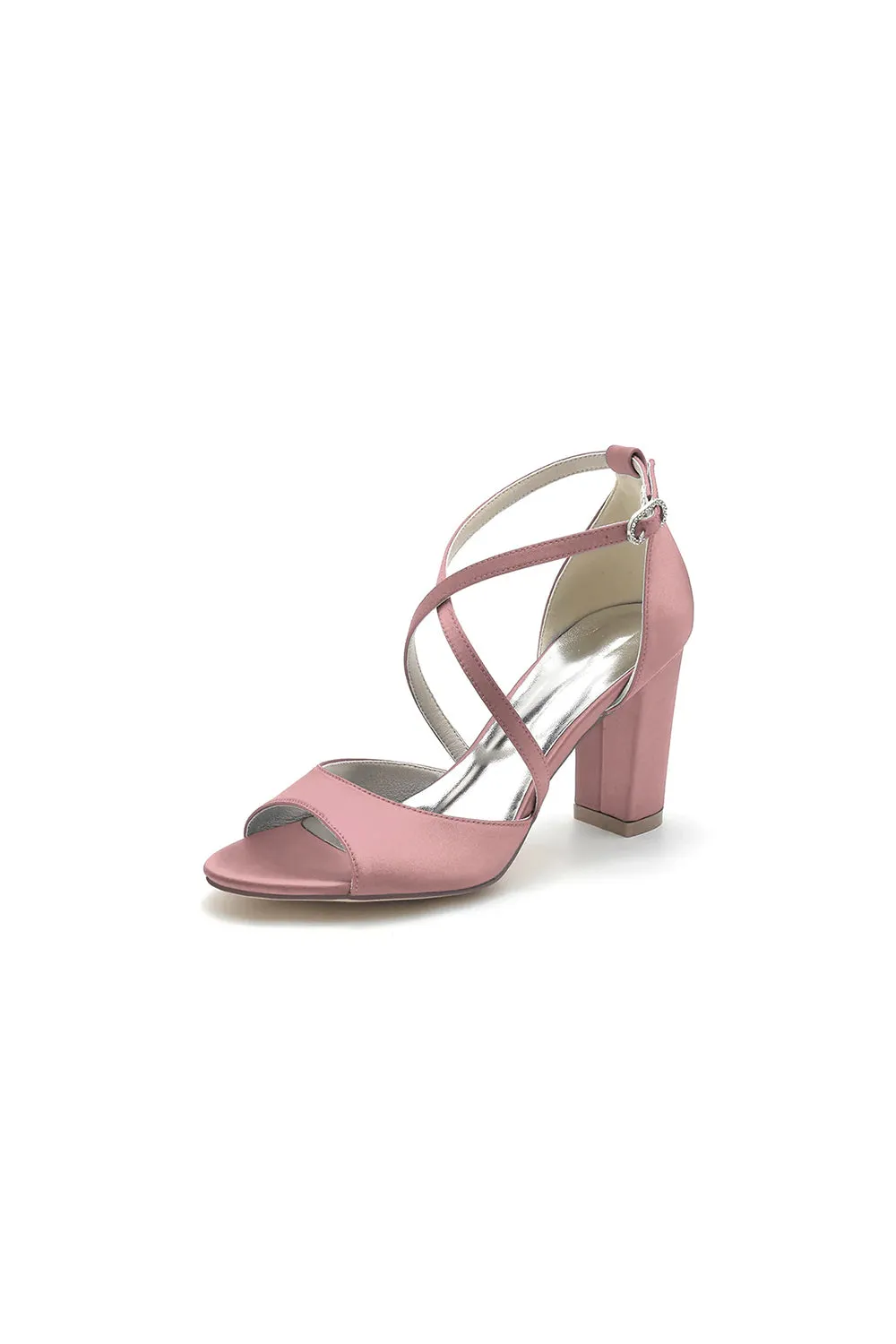 Peep Toe Cross Strap High Heels Party Shoes