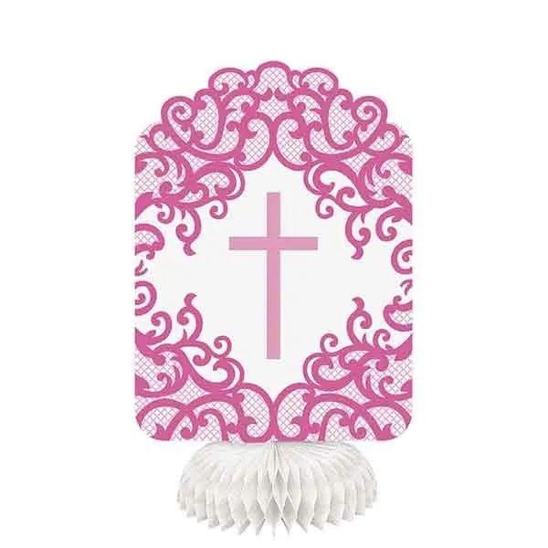 Pink Cross - Honeycomb