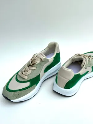 Platform lace-up sneakers