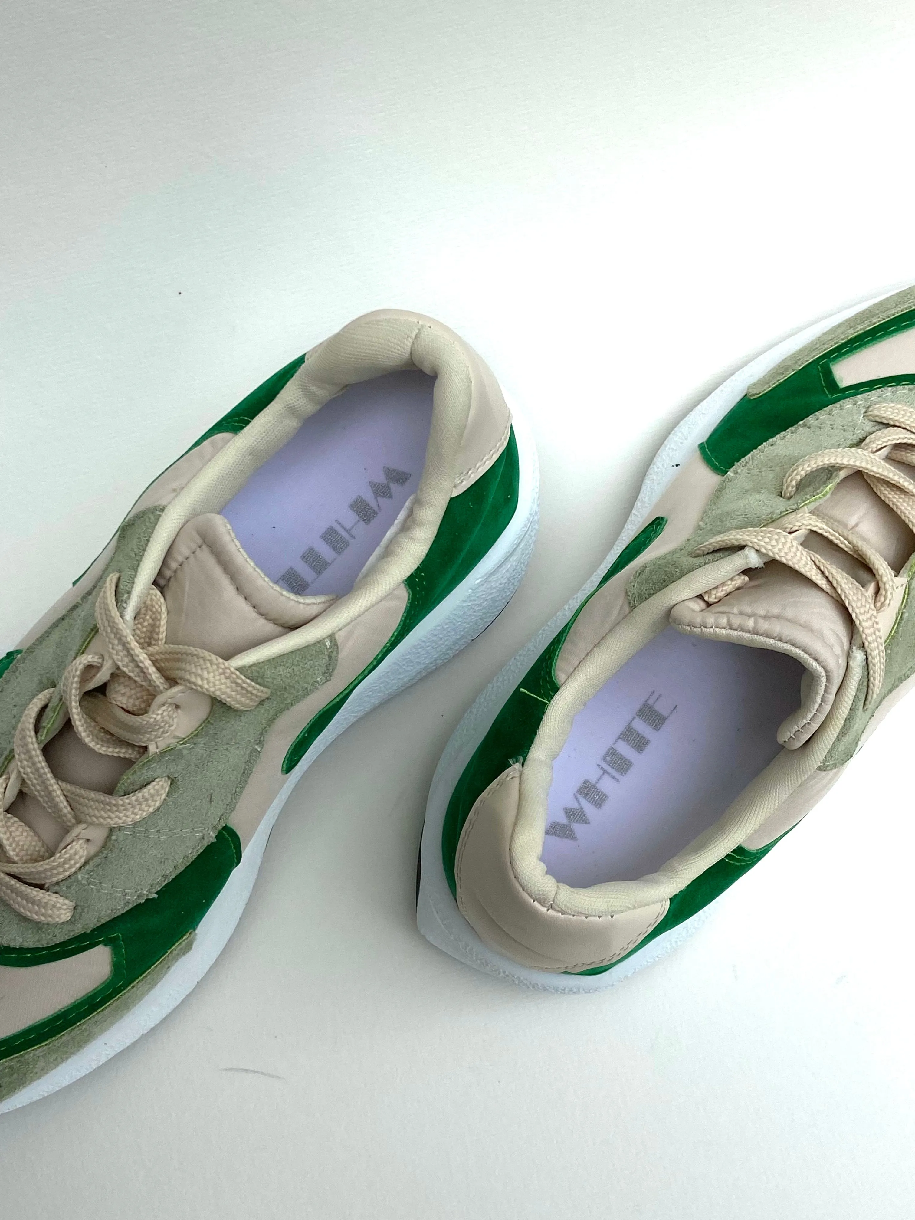 Platform lace-up sneakers