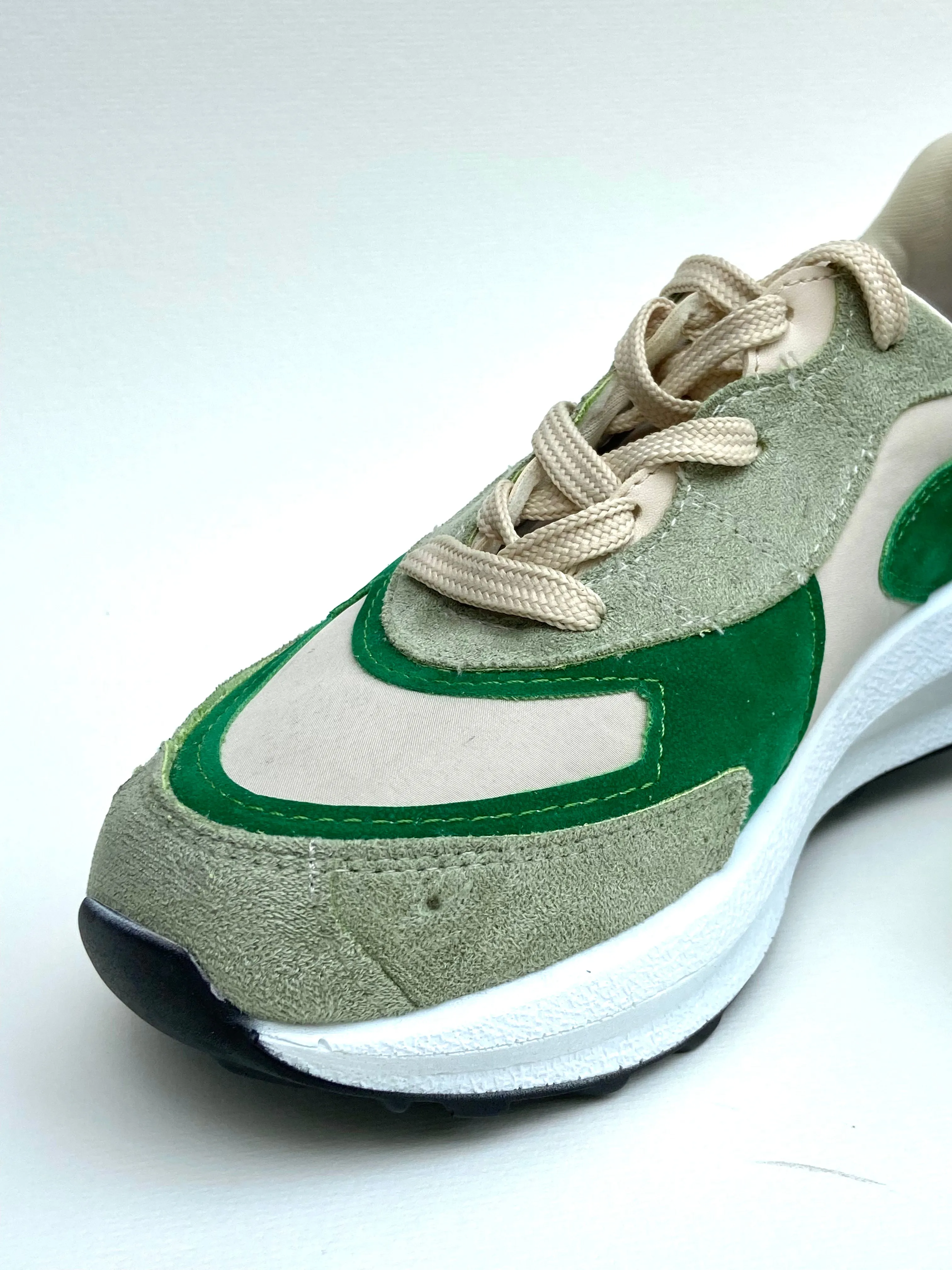 Platform lace-up sneakers