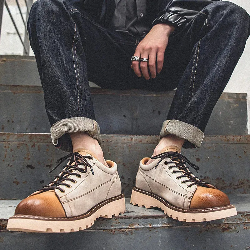 Platform Suede Solid Casual Sneakers