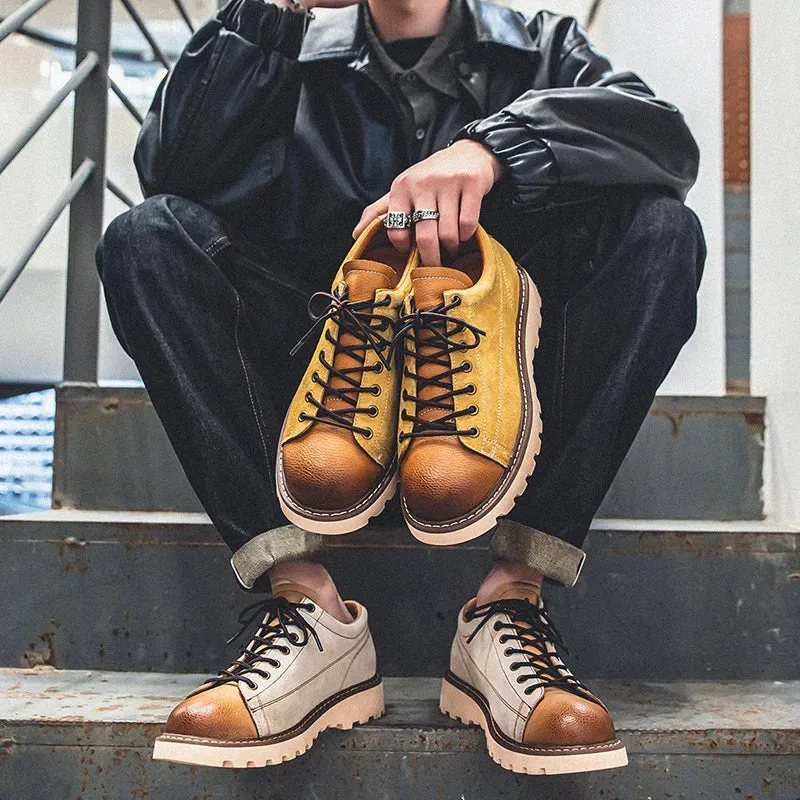 Platform Suede Solid Casual Sneakers