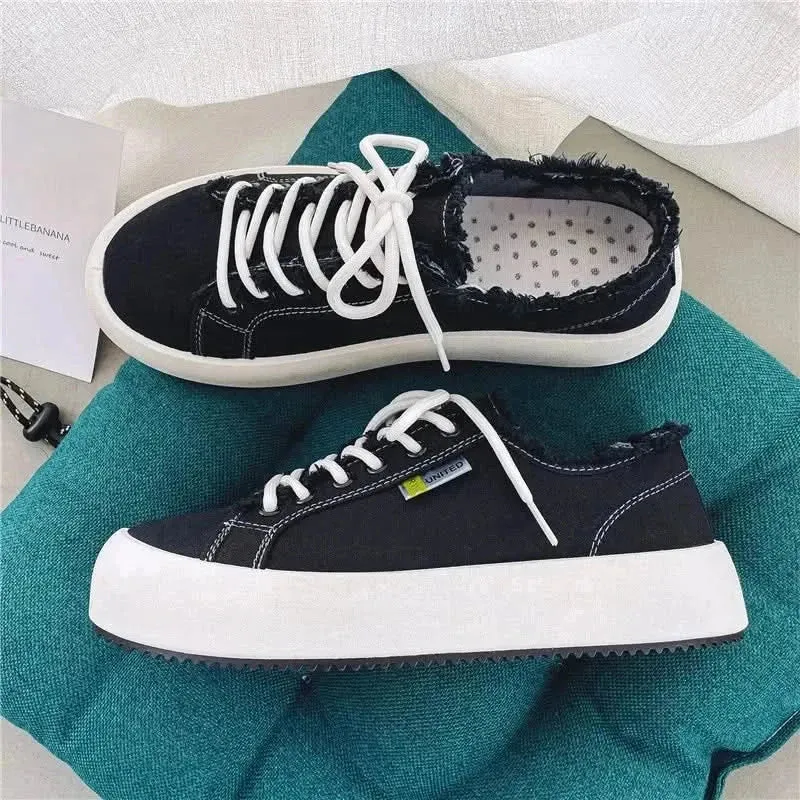 Plimsolls Platform Canvas Sneakers for Men | Comfortable & Casual