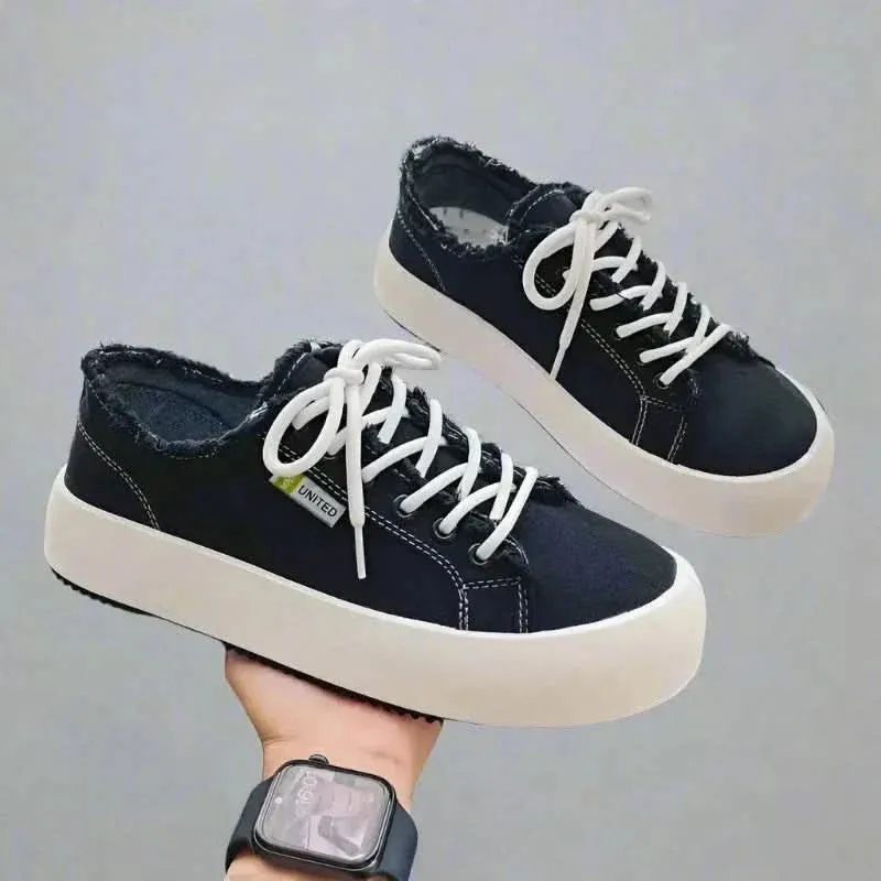 Plimsolls Platform Canvas Sneakers for Men | Comfortable & Casual