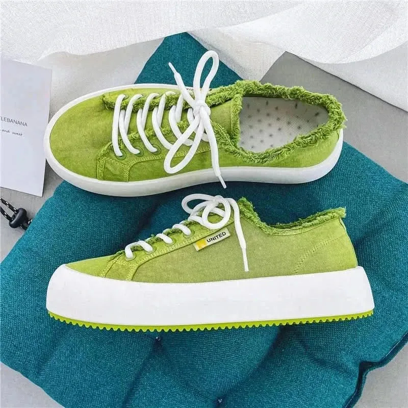 Plimsolls Platform Canvas Sneakers for Men | Comfortable & Casual
