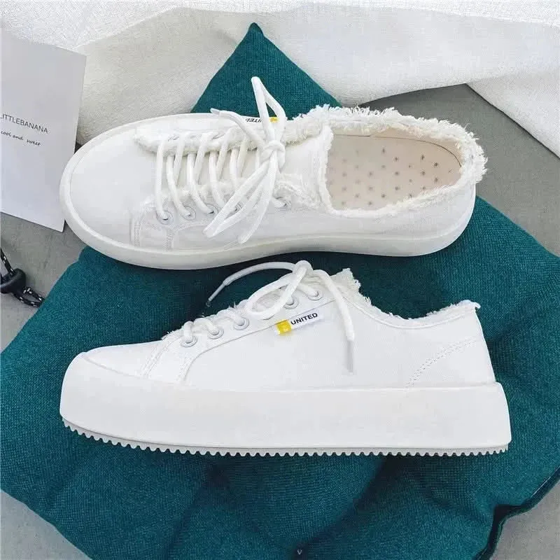 Plimsolls Platform Canvas Sneakers for Men | Comfortable & Casual