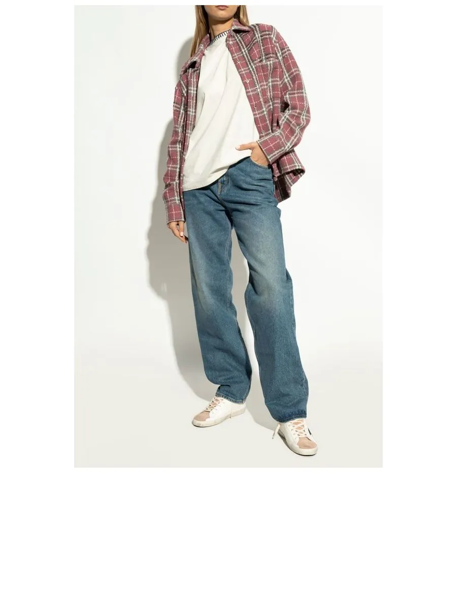 Powdery Panelled Sneakers