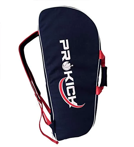 Prokick 900D Polyester, Nylon Lining Double Zipper Badminton/Tennis Kit Bag with Shoe Compartment (Navy)