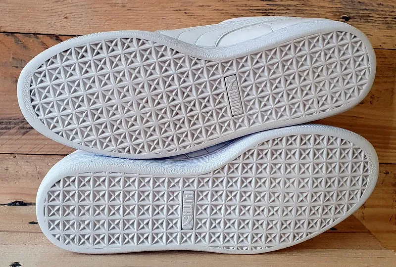 Puma Basket Classic Low Leather Trainers UK7.5/US8.5/EU41 354367 17 Triple White