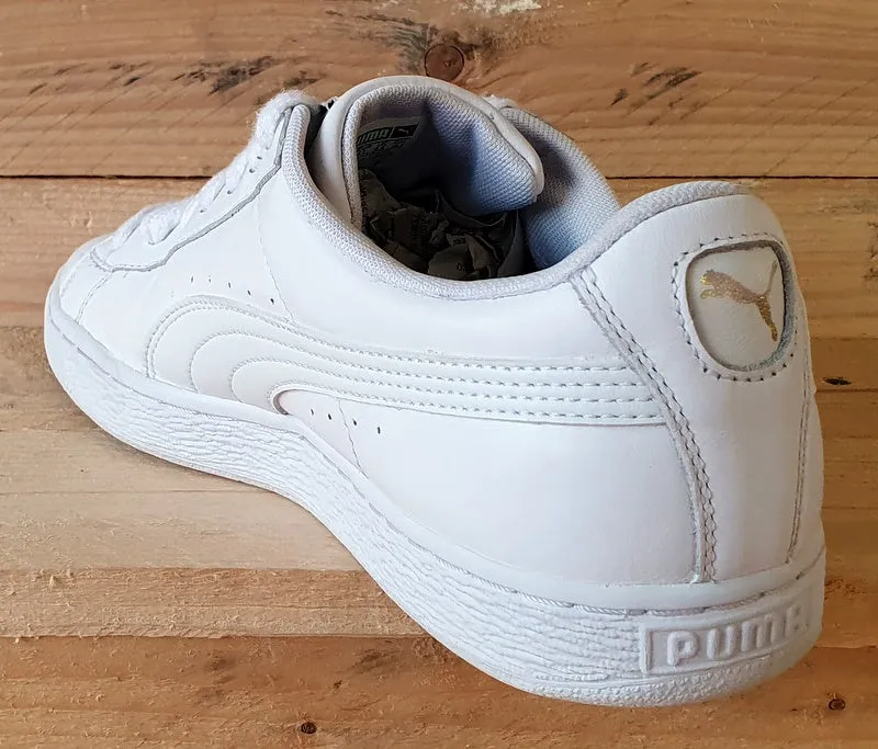 Puma Basket Classic Low Leather Trainers UK7.5/US8.5/EU41 354367 17 Triple White