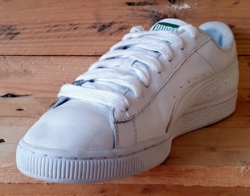 Puma Basket Classic Low Leather Trainers UK7.5/US8.5/EU41 354367 17 Triple White
