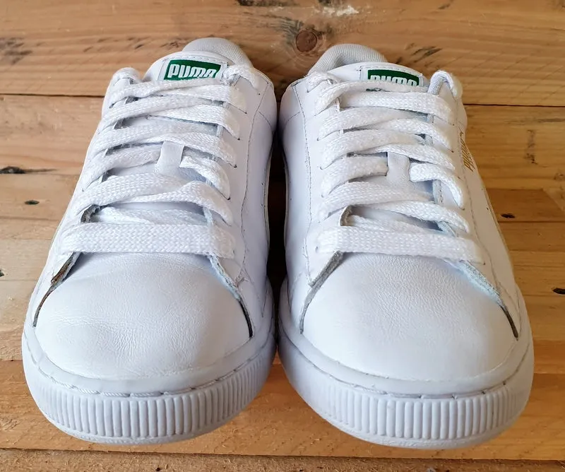 Puma Basket Classic Low Leather Trainers UK7.5/US8.5/EU41 354367 17 Triple White