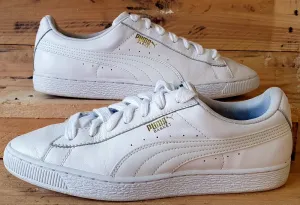 Puma Basket Classic Low Leather Trainers UK7.5/US8.5/EU41 354367 17 Triple White