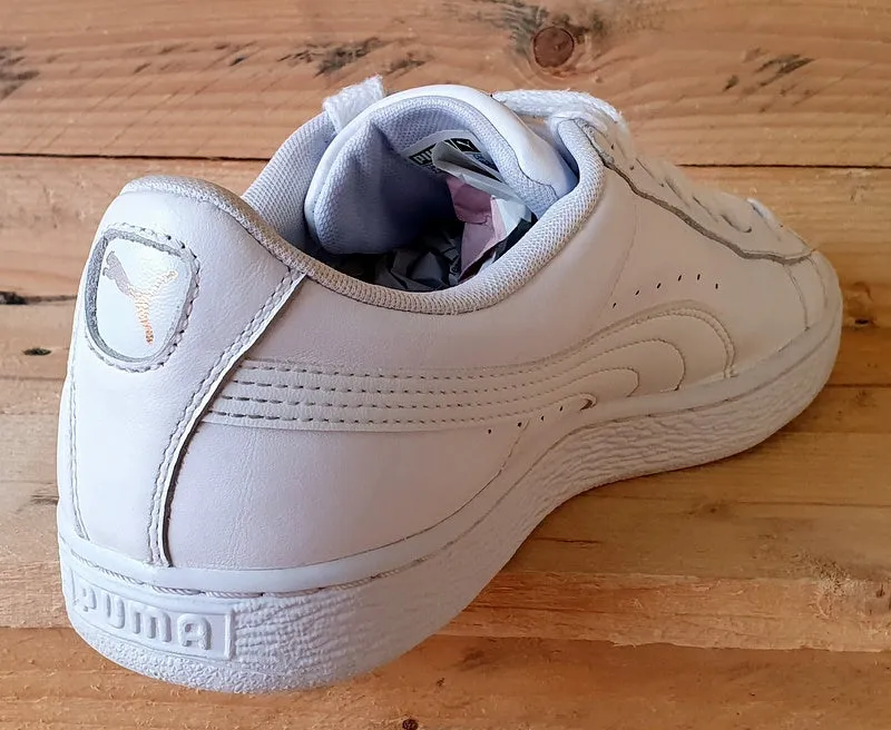 Puma Basket Classic Low Leather Trainers UK7.5/US8.5/EU41 354367 17 Triple White