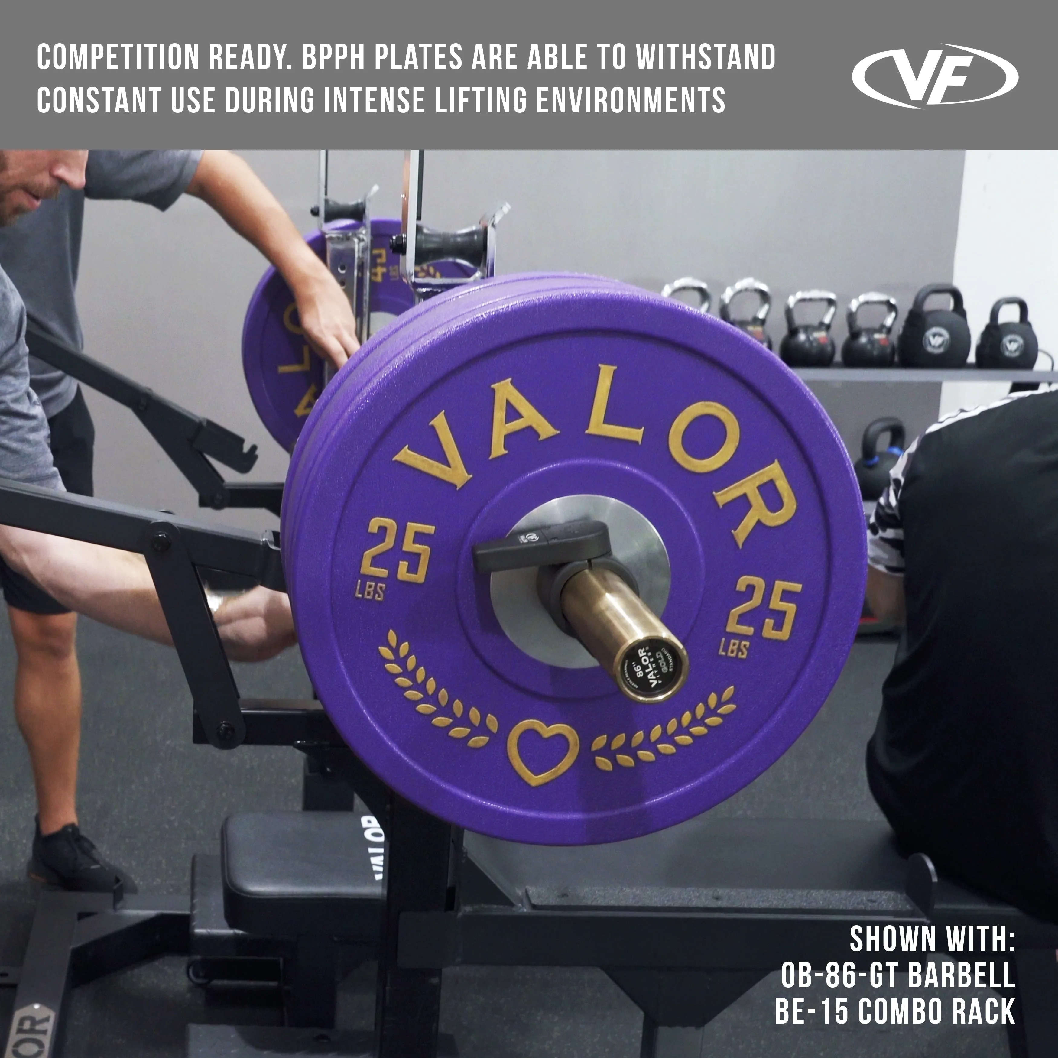 Purple Heart Urethane Bumper Plates (LB)