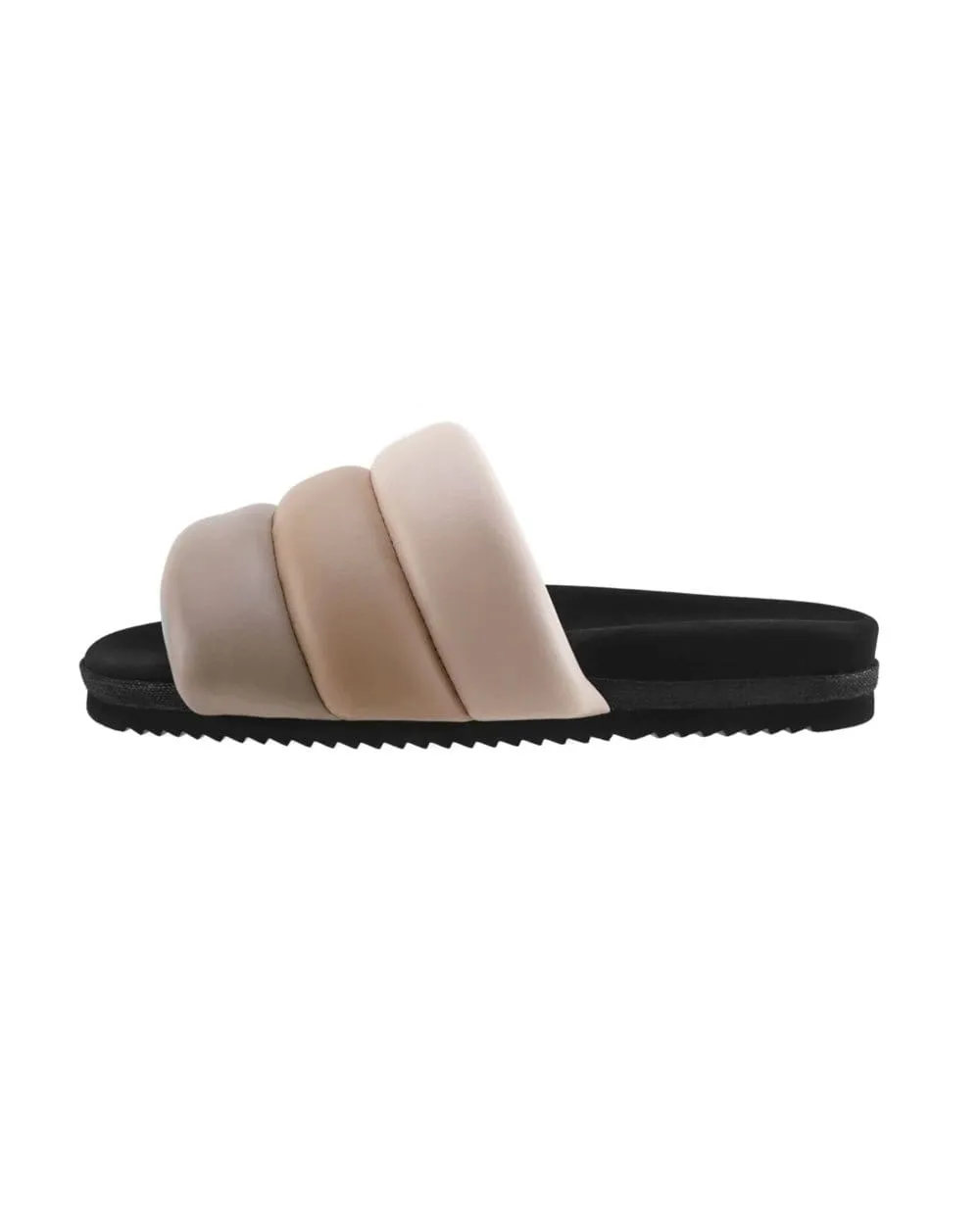 ROAM Puffy Sandals Nudes Vegan Leather