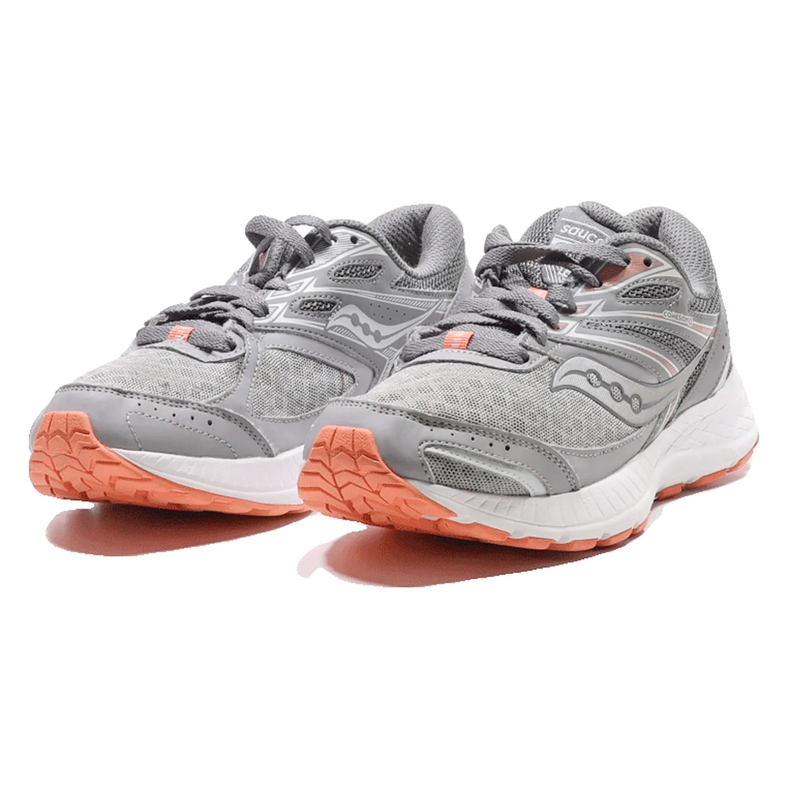SAUCONY COHESION13 Sneaker Trainers Grey Synthetic Womens UK 4.5