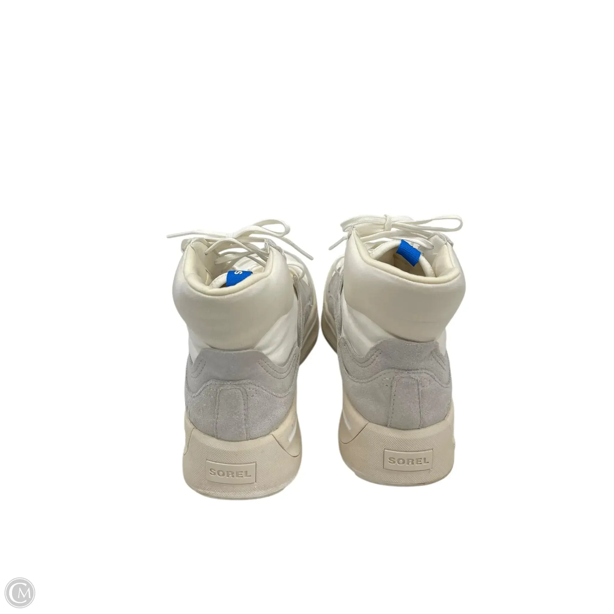 Shoes Athletic By Sorel In Cream & Grey, Size: 9