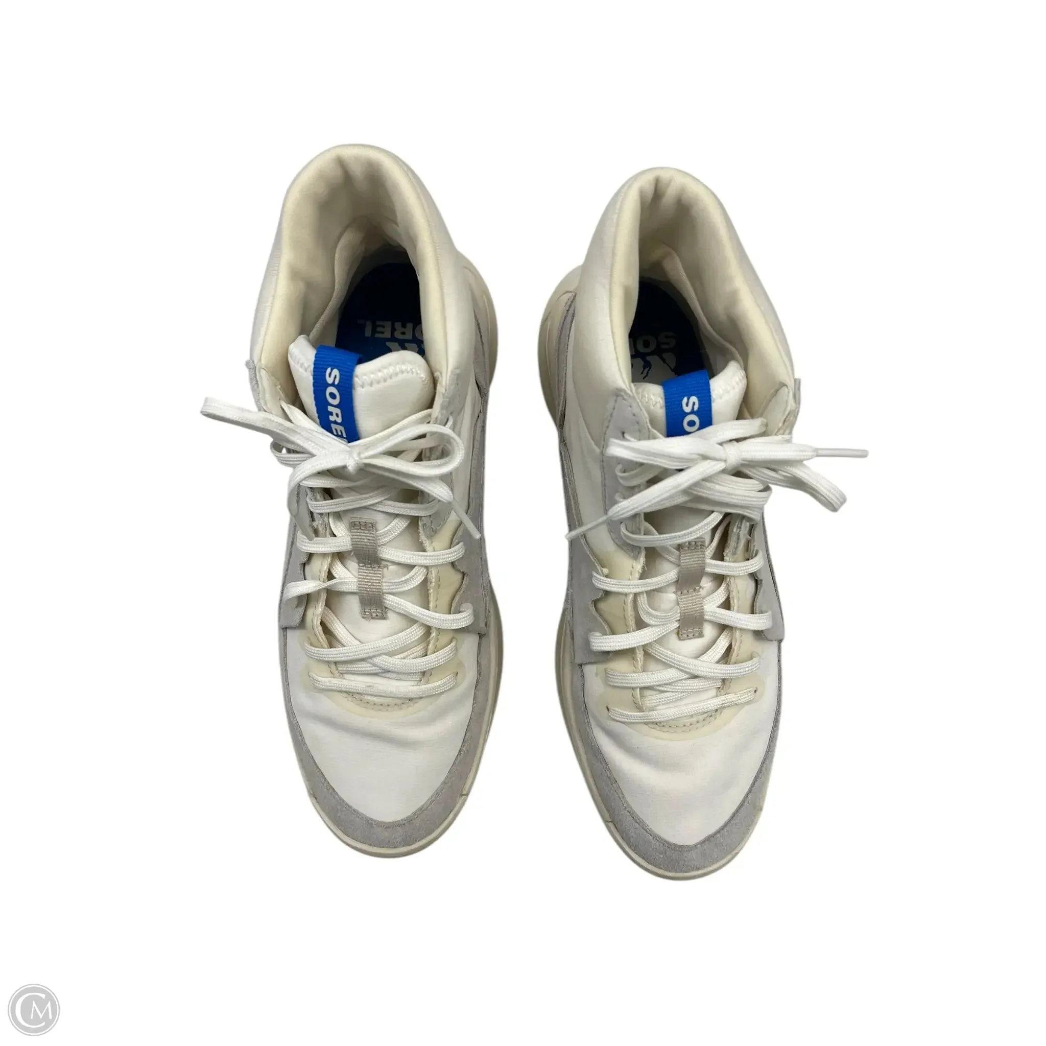 Shoes Athletic By Sorel In Cream & Grey, Size: 9