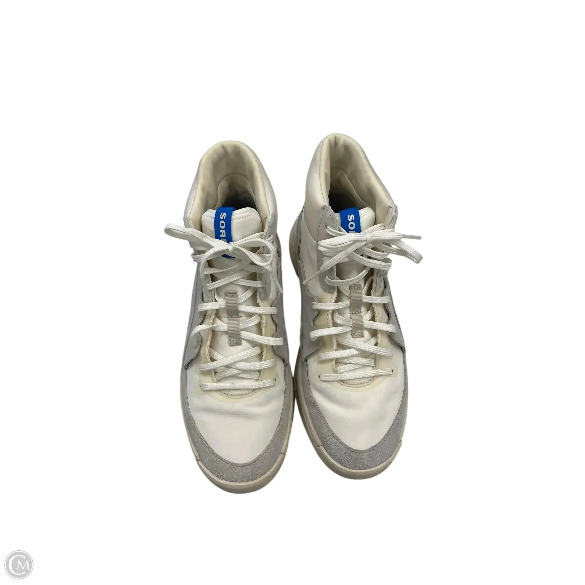 Shoes Athletic By Sorel In Cream & Grey, Size: 9