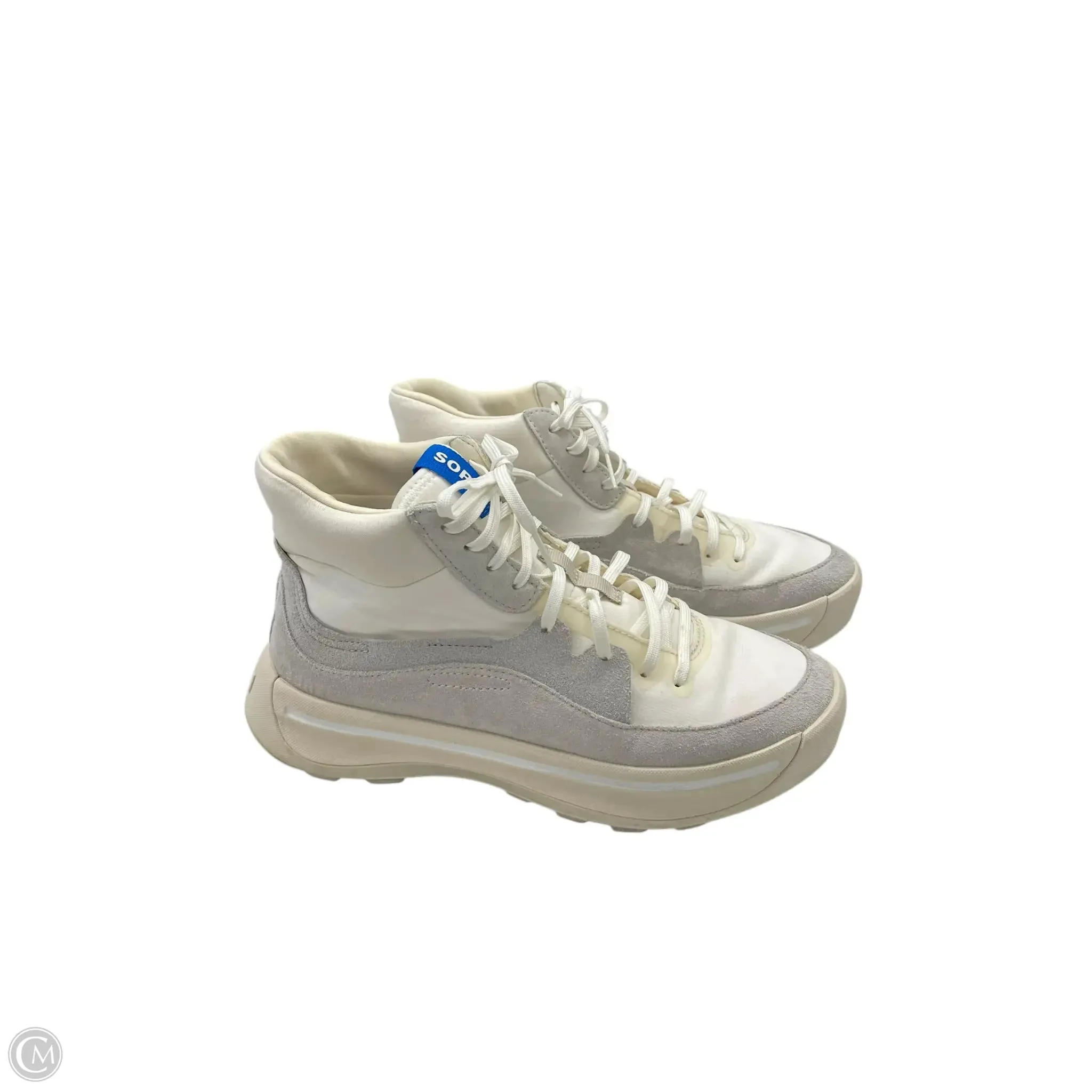 Shoes Athletic By Sorel In Cream & Grey, Size: 9