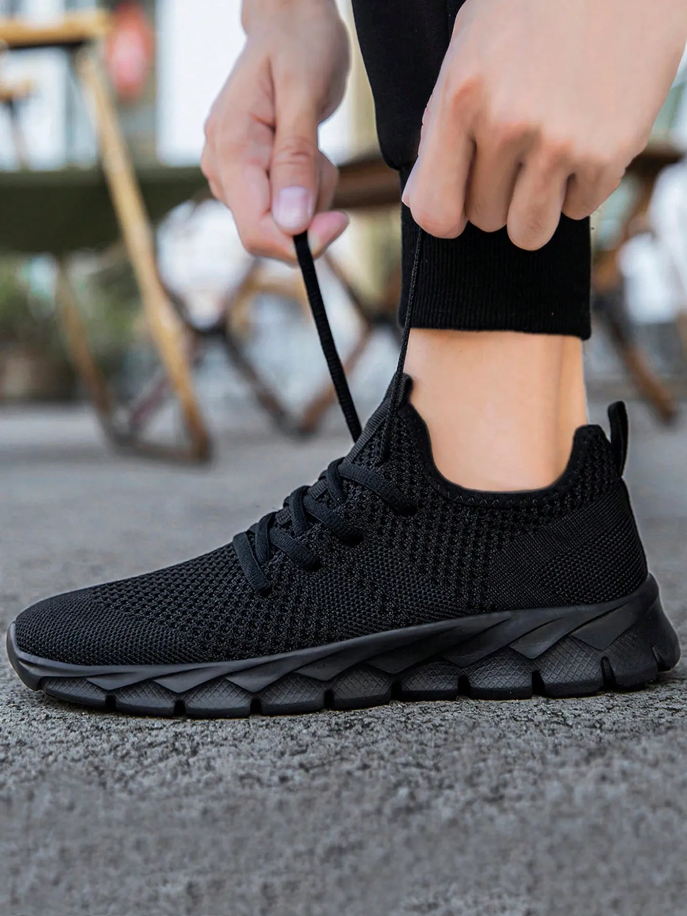 Shoes For Men Gym Tennis Athletic Mesh Fashion Sneakers Lightweight Sports Workout Running Casual Shoes Comfortable Footwear Trainers Black, Shoes For Men