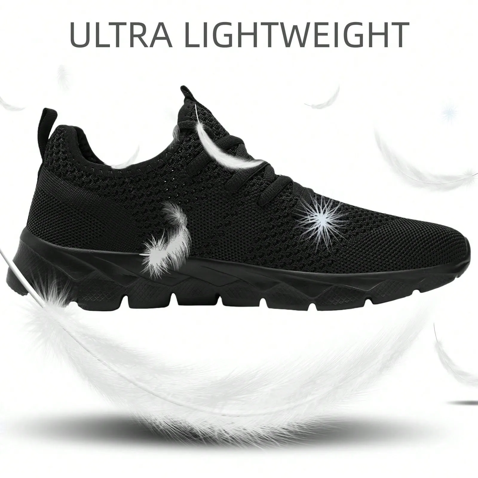 Shoes For Men Gym Tennis Athletic Mesh Fashion Sneakers Lightweight Sports Workout Running Casual Shoes Comfortable Footwear Trainers Black, Shoes For Men