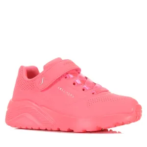 Skechers Kids' Uno Lite 310451L Neon Pink/Coral
