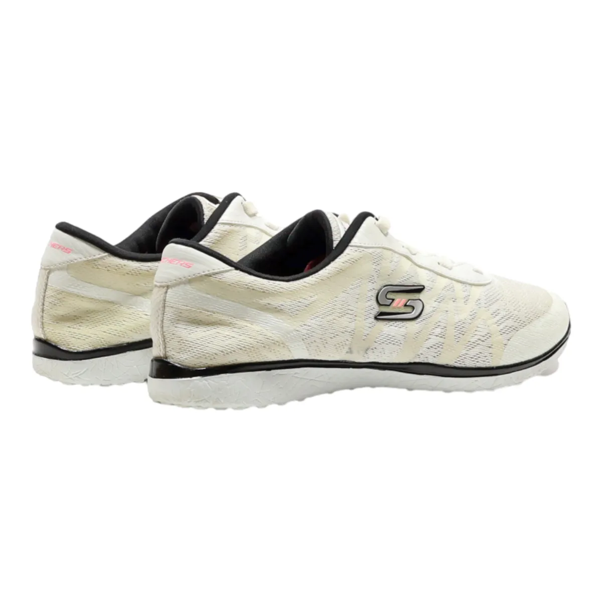 SKECHERS Sport-Active Sneaker Trainers Cream Synthetic Womens UK 8.5
