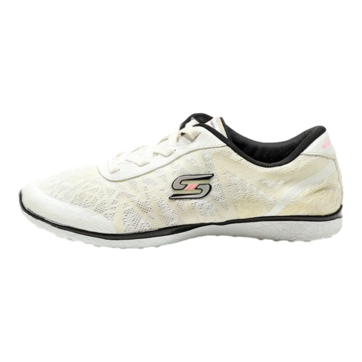 SKECHERS Sport-Active Sneaker Trainers Cream Synthetic Womens UK 8.5