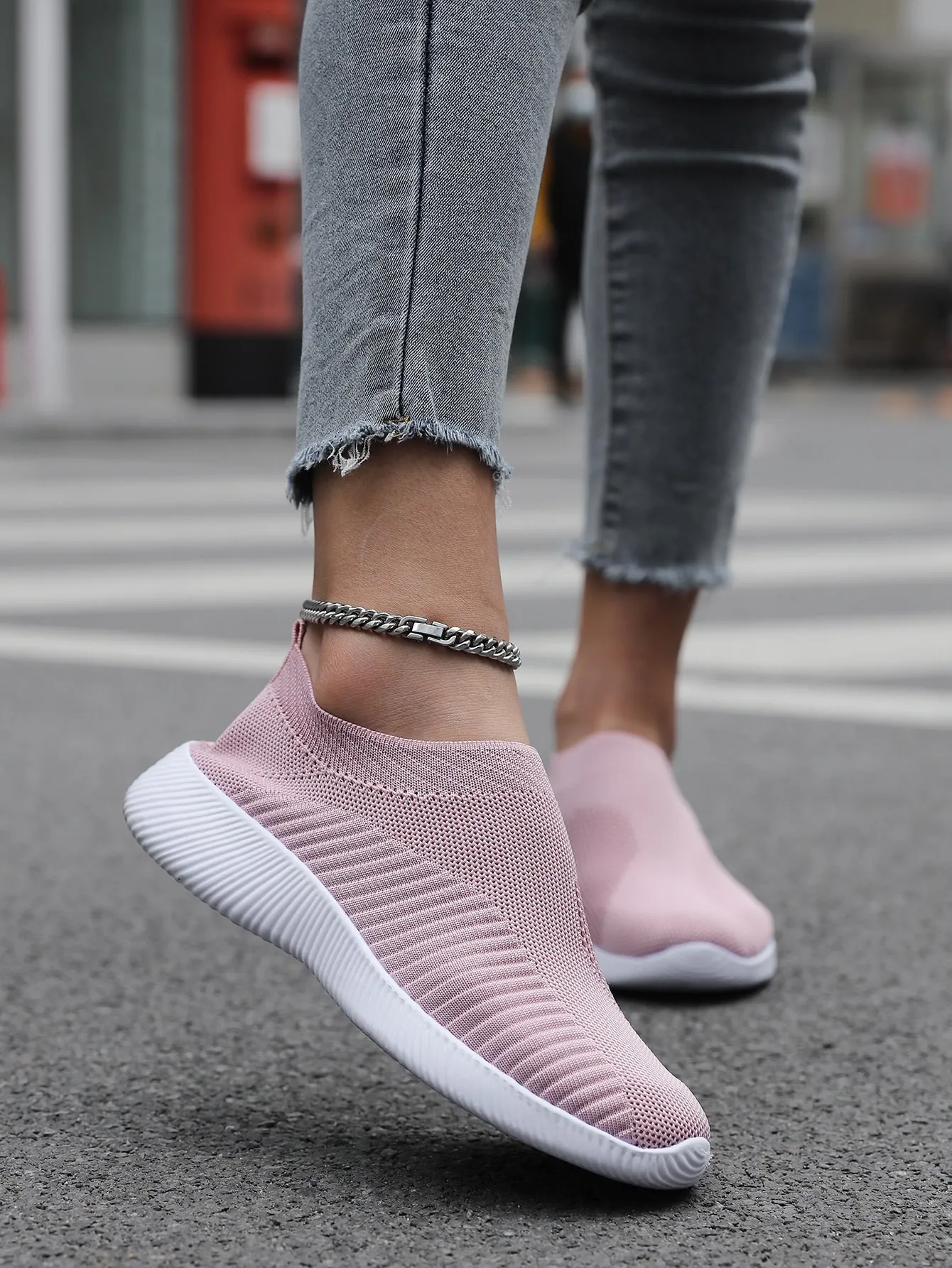 Slip-On Running Fabric Sneakers- FD ⚡
