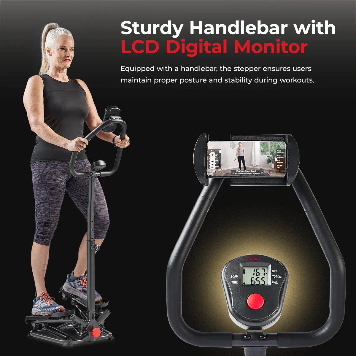 Smart Twist Stepper with Handlebar