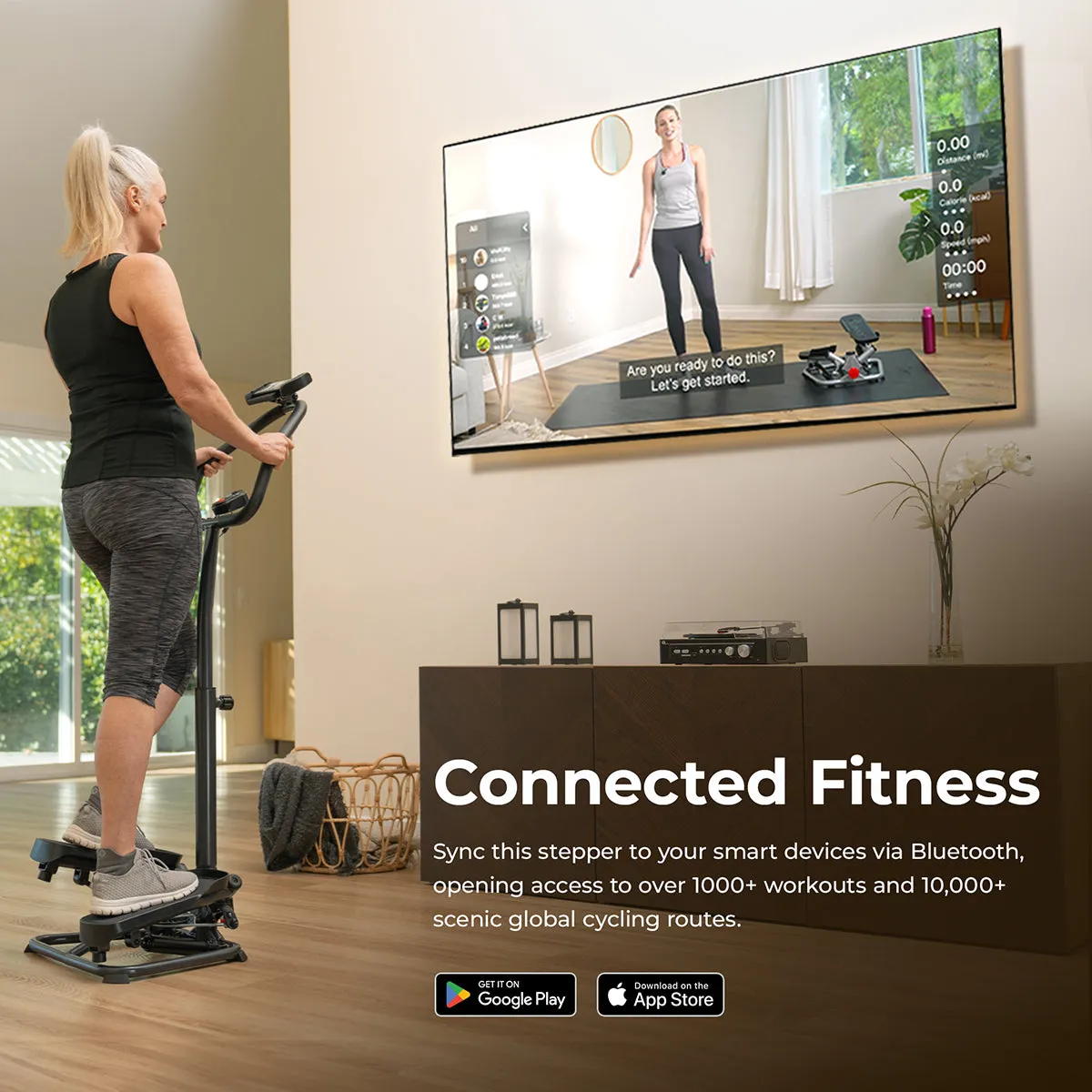 Smart Twist Stepper with Handlebar