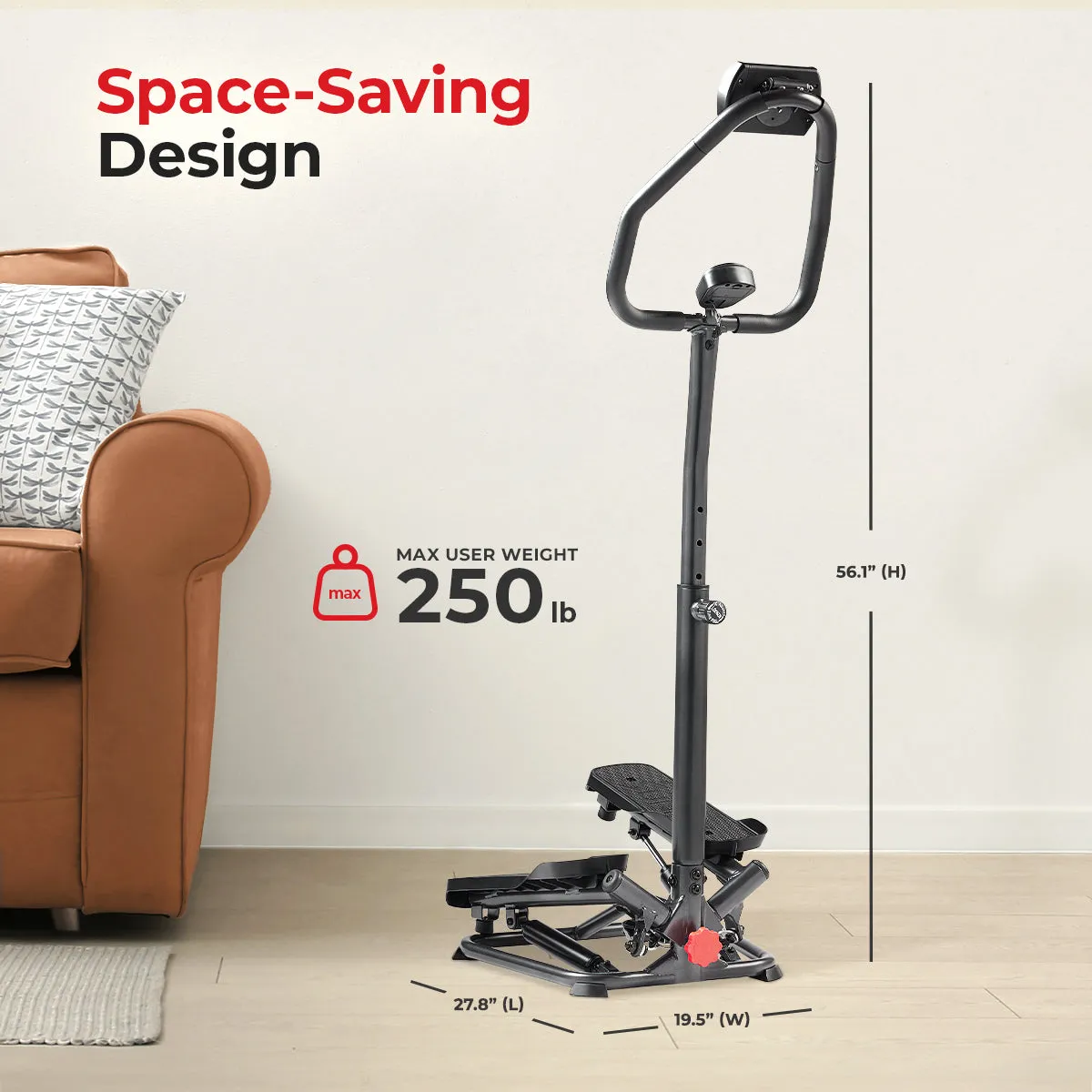 Smart Twist Stepper with Handlebar