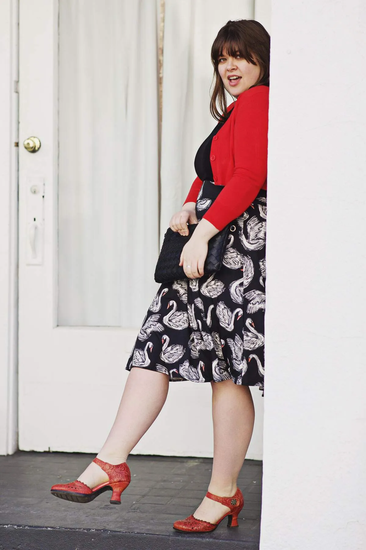 Sophia Skirt - Swans