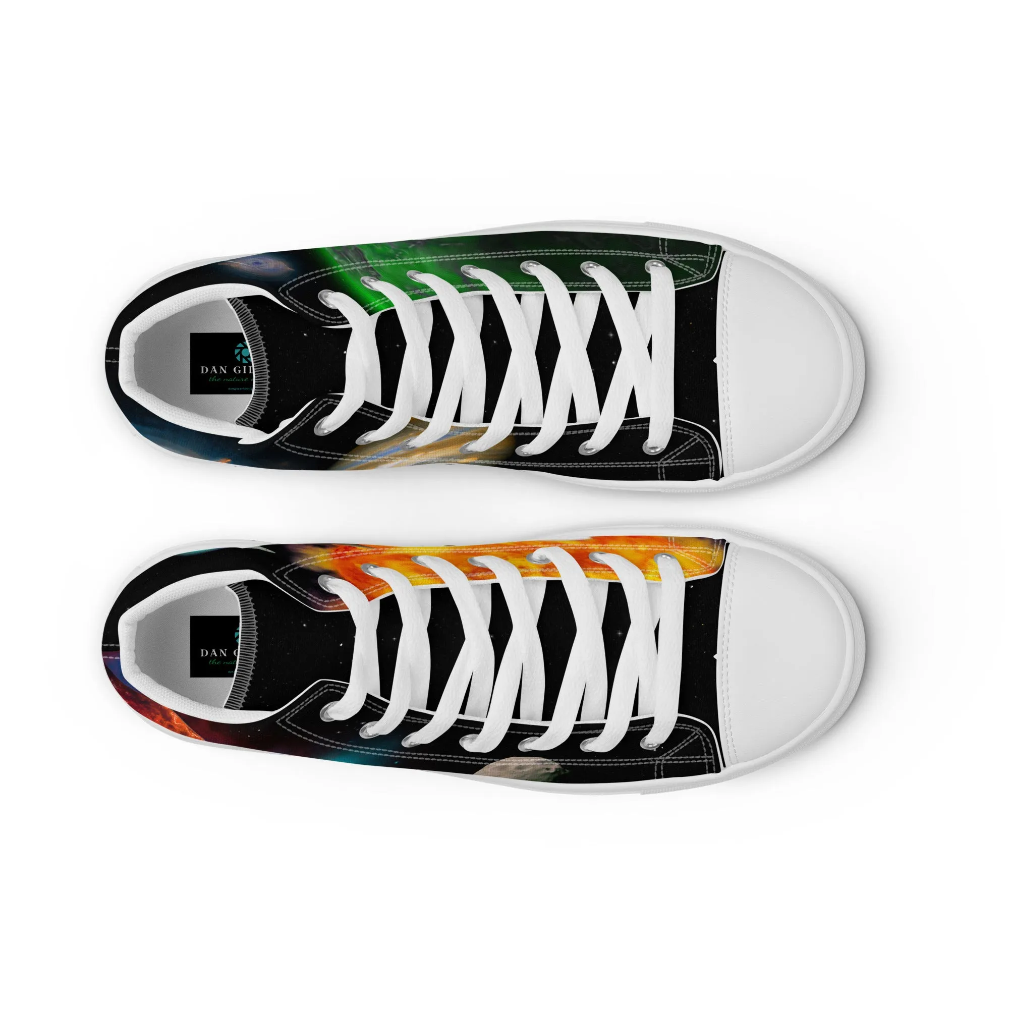 Space Fantasy - Women's High Top Canvas Shoes