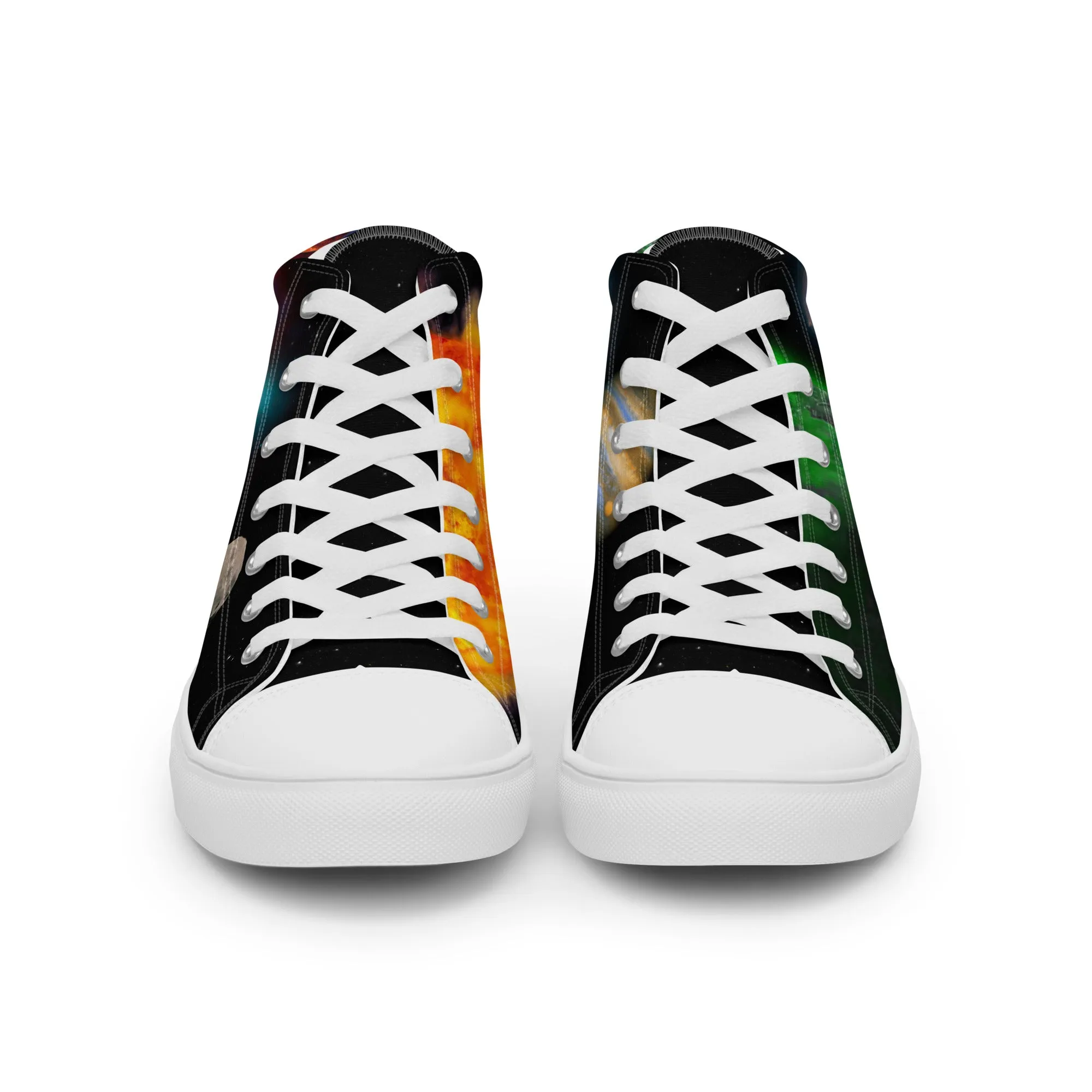 Space Fantasy - Women's High Top Canvas Shoes