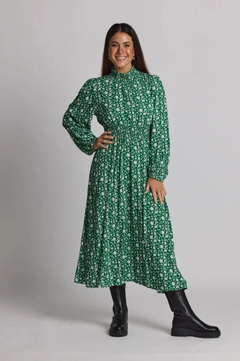 Stella   Gemma - Hampton Dress - Green Floral