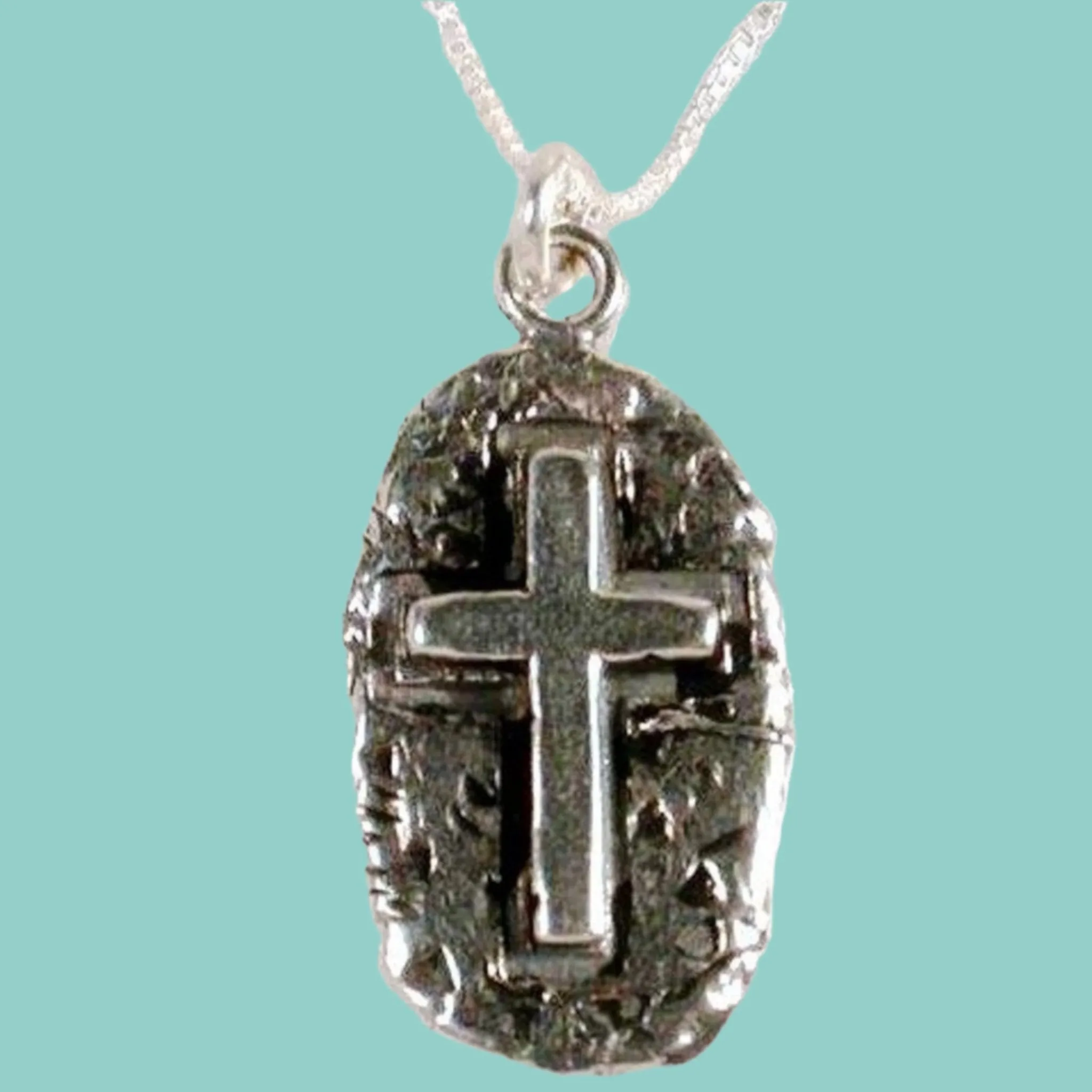 Sterling Silver Cross pendant Christian Necklace Jewelry, Elegant Cross Necklace