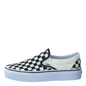 Ua Classic Slip-on Platform Black And White Checker/white