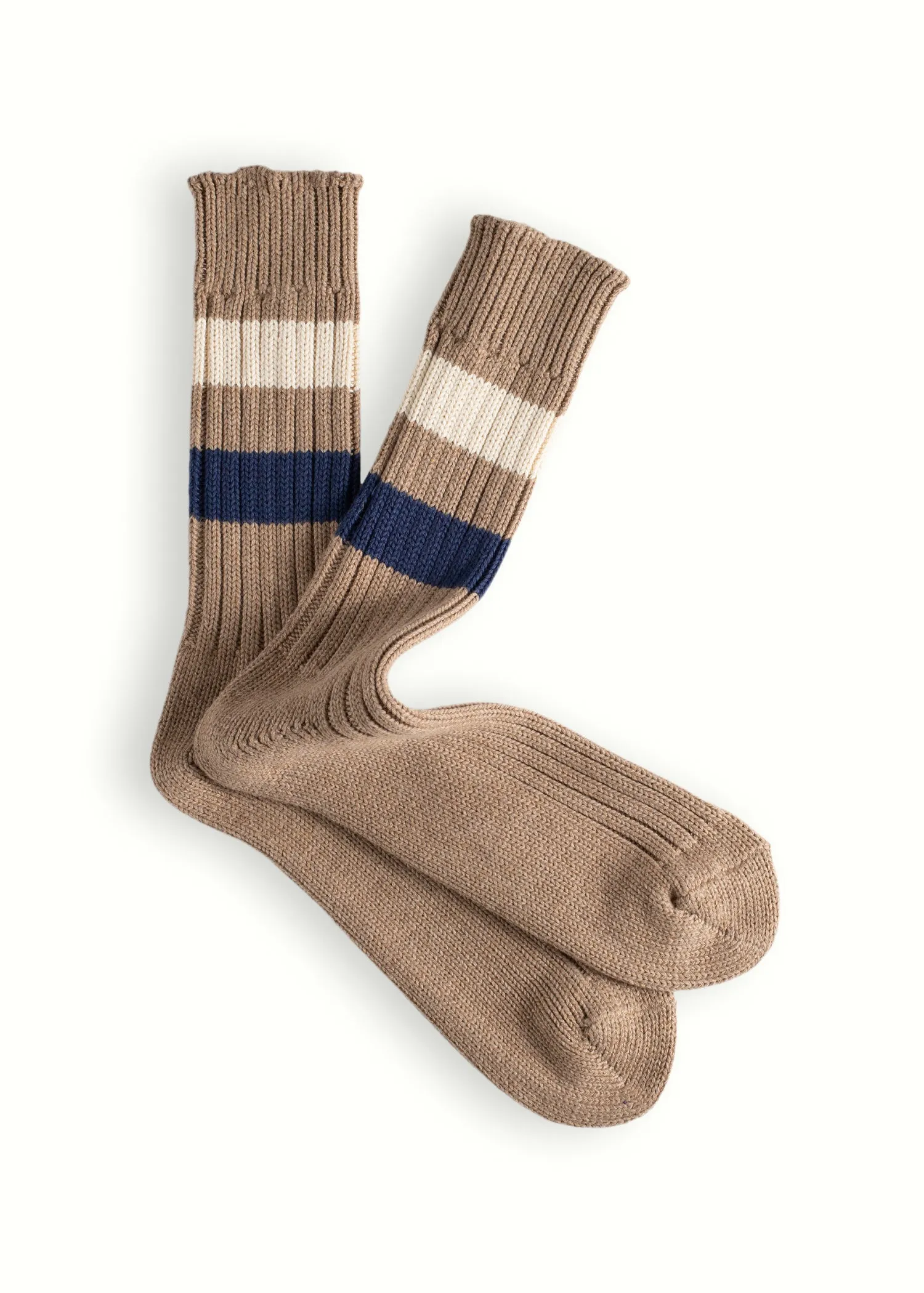 URBAN COLLECTION Striped Camel Socks