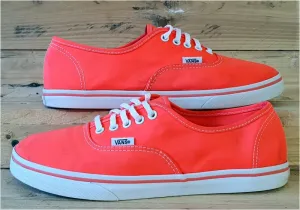 Vans Off The Wall Low Canvas Trainers UK6/US8.5/E39 TC6D Neon Orange/Coral/White
