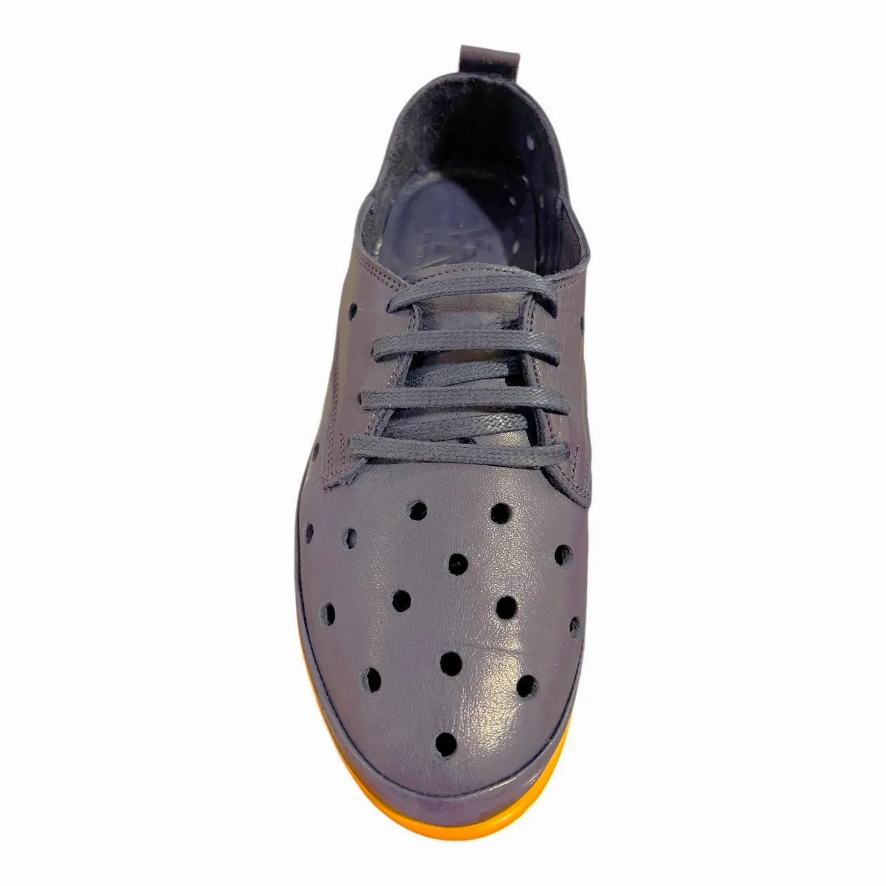 Via Nova Caesar Navy Leather Sneakers