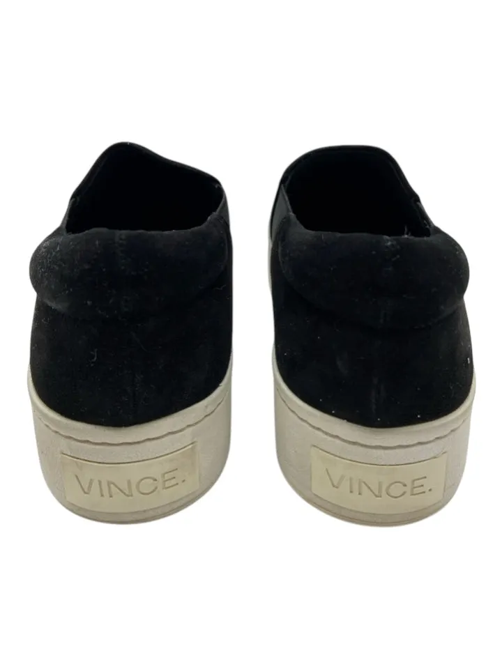 Vince Shoe Size 6 Black Suede Chelsea Platform Sneakers